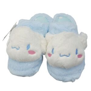 Brand New Sanrio Cinnamonroll Blue Furry Slippers Size: 7US